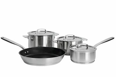 Miele KMTS 5704 iittala 4er Set All Steel Topfset induktionsfähig